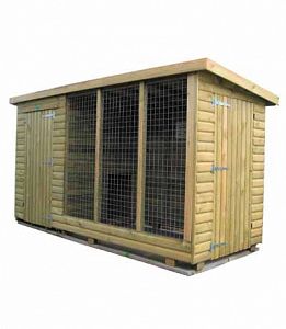 Shed Centre Wales :: Tanalised Dog Kennel and Run